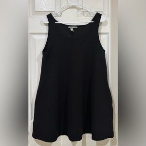 Anne Klein Black Textured Sleeveless Dress